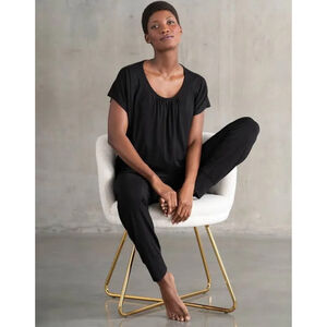 Seraphine Bamboo Maternity Lounge Pants Under Bump Black UK 18 NWT